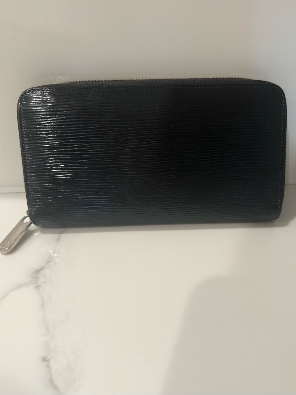 Authentic Black LV Epi leather long wallet